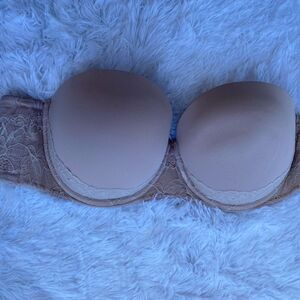 Torrid Curve Tan Lace Detail Underwire Bra Size 46C